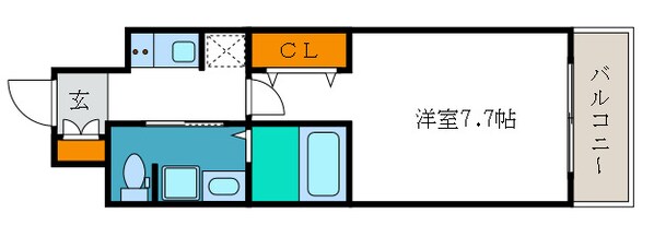 アドバンス大阪ドーム前の物件間取画像